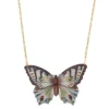 Amano Studio New Arrivals Lilac Gray Butterfly Necklace
