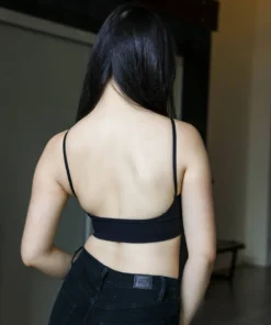 Leto Womens Low Back Bralette