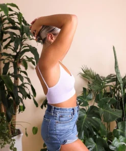 Leto Womens Low Back Bralette