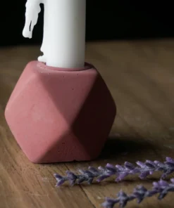 Concrete And Copper Co New Arrivals Geometric Taper Candle Holder