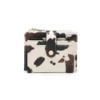Jen & Co. Cow Print Mini Snap Wallet