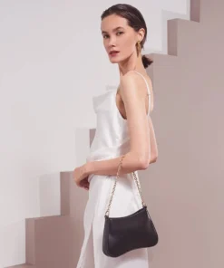 New Arrivals Melie Bianco Alaia Vegan Crossbody Bag In Black