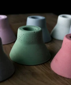 Concrete And Copper Co Modern Taper Candle Holder New Arrivals