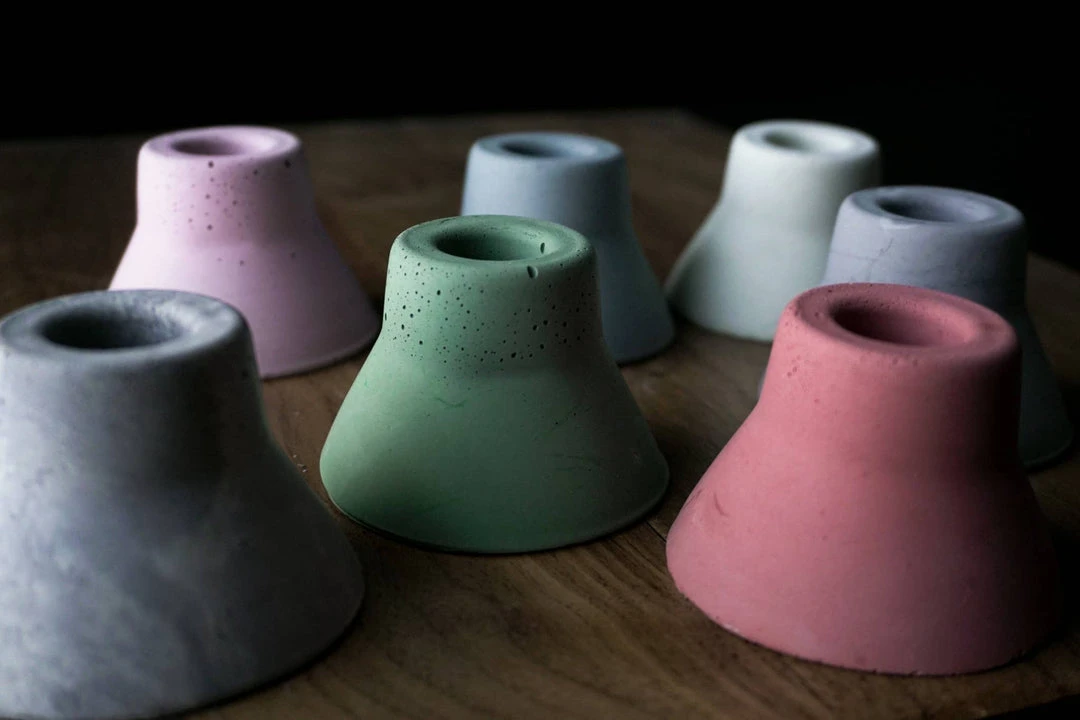 Concrete And Copper Co Modern Taper Candle Holder New Arrivals 3 Concrete And Copper Co Modern Taper Candle Holder New Arrivals