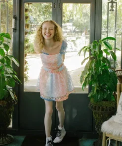 Storia New Arrivals Rainbow Daisy Crop Top