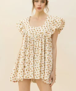 Storia Daisy Print Trapeze Romper