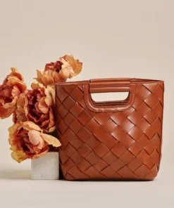 Melie Bianco Robbie Top Handle Bag In Saddle New Arrivals