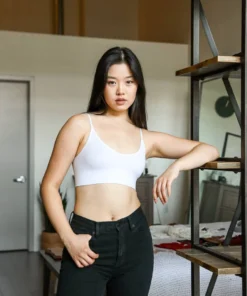 Leto Womens Low Back Bralette