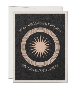 Red Cap Cards Love And Light Greeting