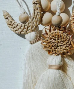 DayCrafter New Arrivals Sun Rattan Tassel Ornament