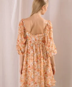 Storia 60's Floral Dress Womens