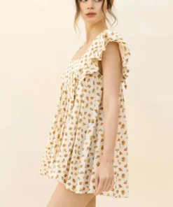 Storia Daisy Print Trapeze Romper 13 Storia Daisy Print Trapeze Romper