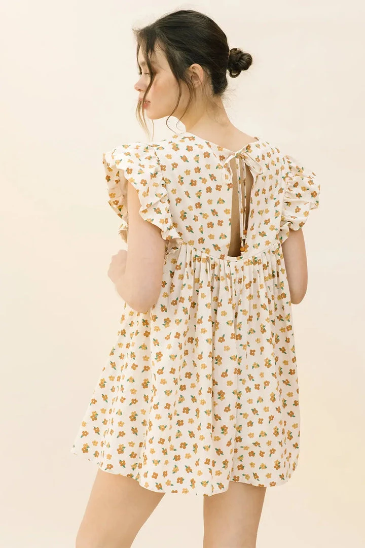 Storia Daisy Print Trapeze Romper 5 Storia Daisy Print Trapeze Romper