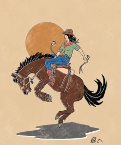 Clara Smith Bronco Babe Print New Arrivals