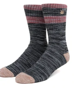 Huf Worldwide New Arrivals Huf Embroidered Plantlife Melange Sock