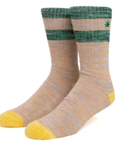 Huf Worldwide New Arrivals Huf Embroidered Plantlife Melange Sock