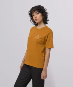 Huf Worldwide New Arrivals Huf Embroidered Triple Triangle Relaxed Tee