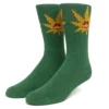 Huf Worldwide New Arrivals Huf Green Buddy Spotlight Sock