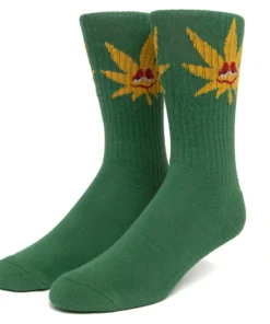 Huf Worldwide New Arrivals Huf Green Buddy Spotlight Sock