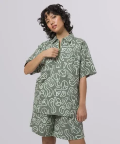 Huf Worldwide Huf Groovy Zip Work Shirt Womens