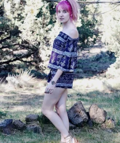 Raga Island Violet Romper Womens