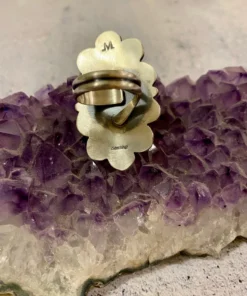 Thunderbird Scalloped Kingman Turquoise Ring New Arrivals