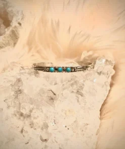 Thunderbird New Arrivals Turquoise Feather Bracelet