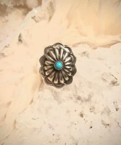 Thunderbird Concho Turquoise Ring New Arrivals
