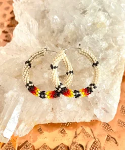 Thunderbird Navajo Beaded Hoops New Arrivals
