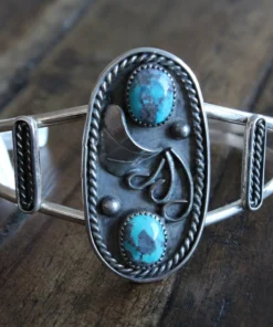 Ebay Jeweler 2 Stone Turquoise Cuff Bracelet Jewelry