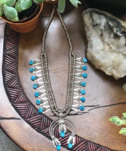 Thunderbird Navajo Squash Blossom Necklace New Arrivals