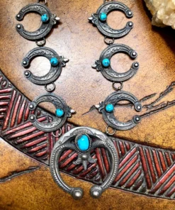 Thunderbird Tufa Cast Naja Necklace