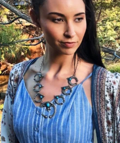 Thunderbird Tufa Cast Naja Necklace
