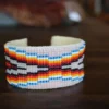 Thunderbird Jewelry Beaded Wide Cuff