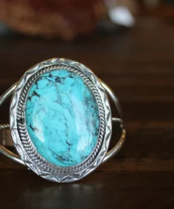 Thunderbird Large Turquoise Cuff