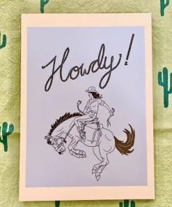 Clara Smith New Arrivals Howdy Greeting Card