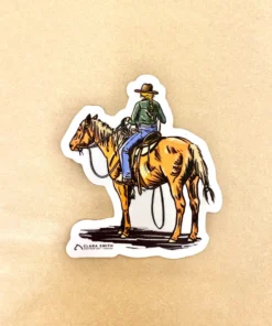 Clara Smith Cowgirl Sticker