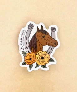 Clara Smith Lucky Horse Sticker
