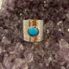 Thunderbird New Arrivals Stamped Band With Kingman Turquoise