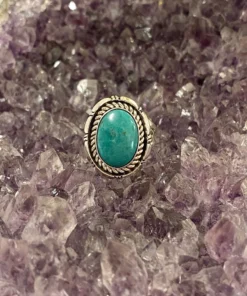 Thunderbird Navajo Turquoise Ring