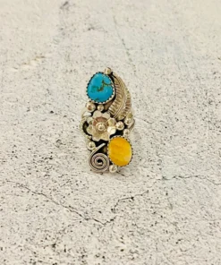 Thunderbird New Arrivals Shirley Largo Two Stone Ring