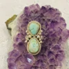 Thunderbird New Arrivals Double Tear Drop Turquoise Ring