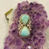 Thunderbird Double Tear Drop Turquoise Ring New Arrivals