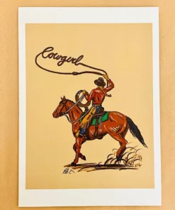 Clara Smith Roping Cowgirl Greeting