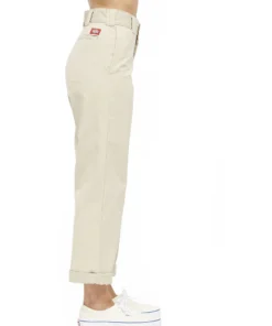 Womens Dickies Girl Juniors' Roll Hem High Rise Work Cropped Pants