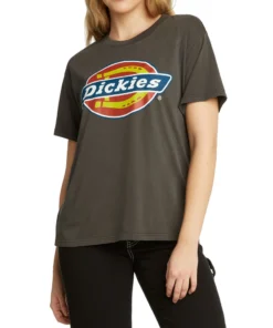 Dickies Girl Short Sleeve Boyfriend T-Shirt With Tricolor Logo