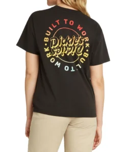 Dickies Girl Short Sleeve Gradient Logo Boyfriend T-Shirt