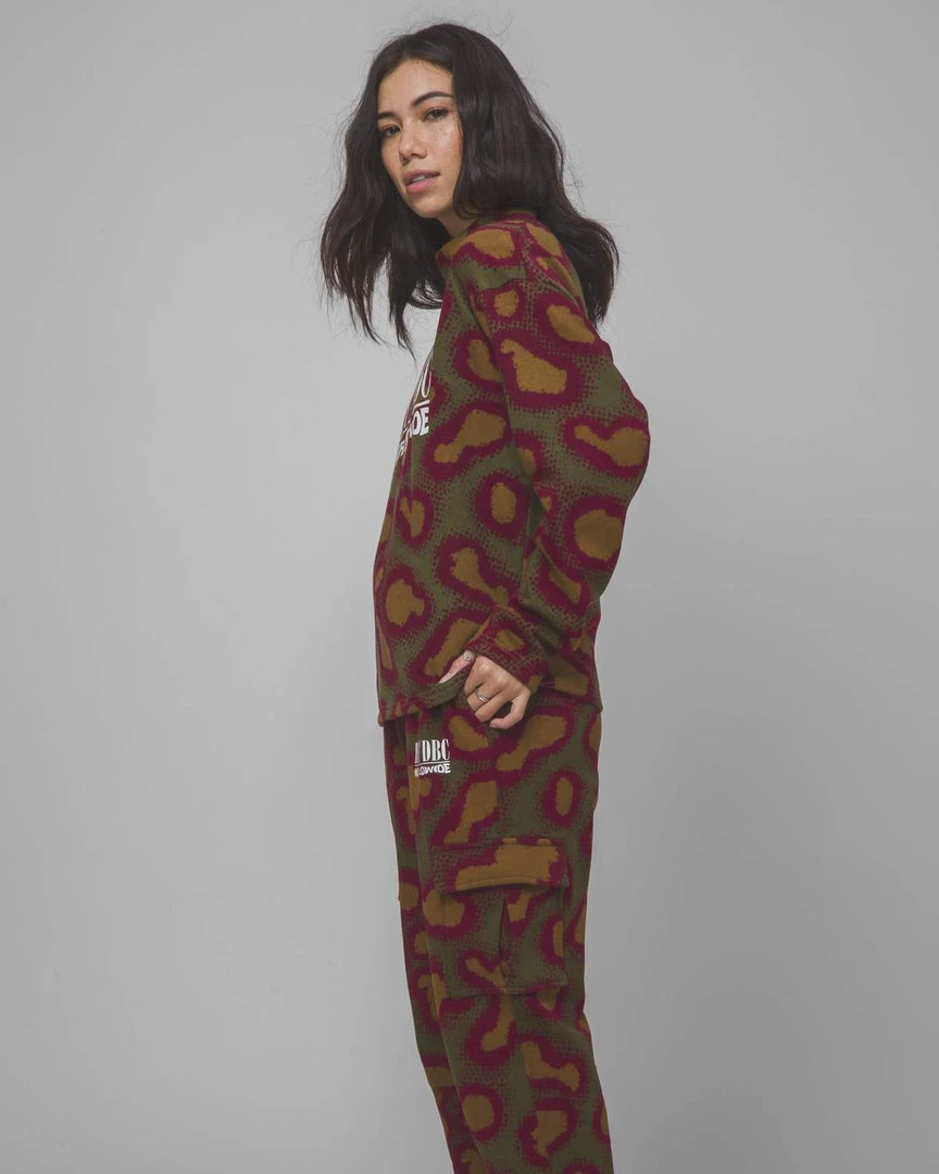 Huf Worldwide Womens Huf Network French Terry Crew Neck Sweater 6 Huf Worldwide Womens Huf Network French Terry Crew Neck Sweater