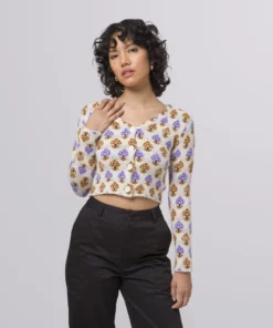 Huf Worldwide Huf Shroom Cropped Cardigan New Arrivals