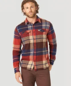 New Arrivals Wrangler Men's Flannel Long Sleeve Plaid